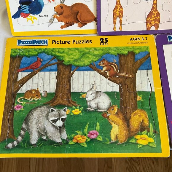 5 Puzzle Patch 25-Piece Educational Picture Puzzles Set For Kids Ages 3-7 Featur - Picture 2 of 6